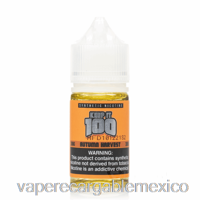Sales Recargables De Cosecha De Otoño Vape - Keep It 100 E-líquido - 30ml 30mg